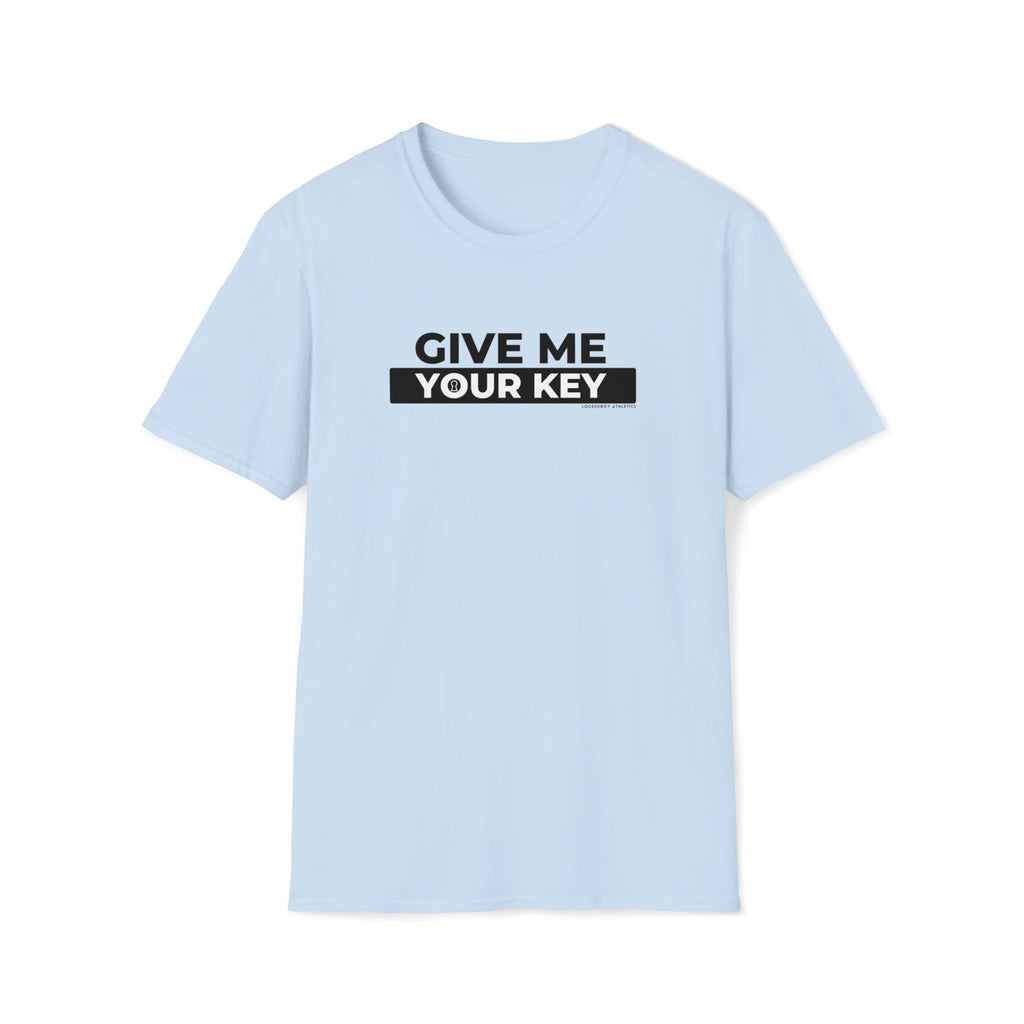 Give Me Your Key - Chastity Shirts by LockedBoy Athletics