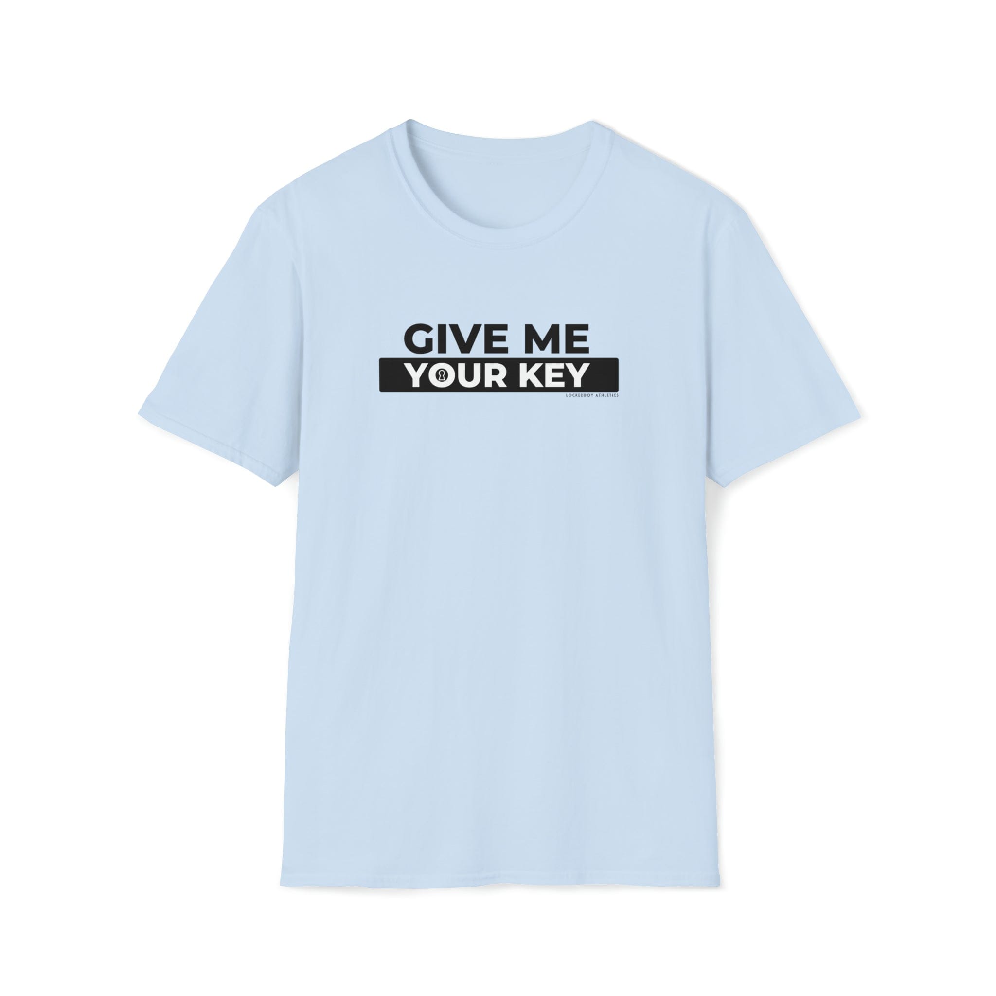 Give Me Your Key - Chastity Shirts by LockedBoy Athletics