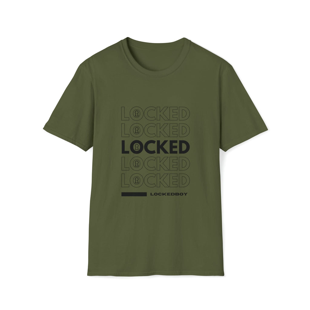 LOCKED Inspo (black text) - Chastity Shirts by LockedBoy Athletics