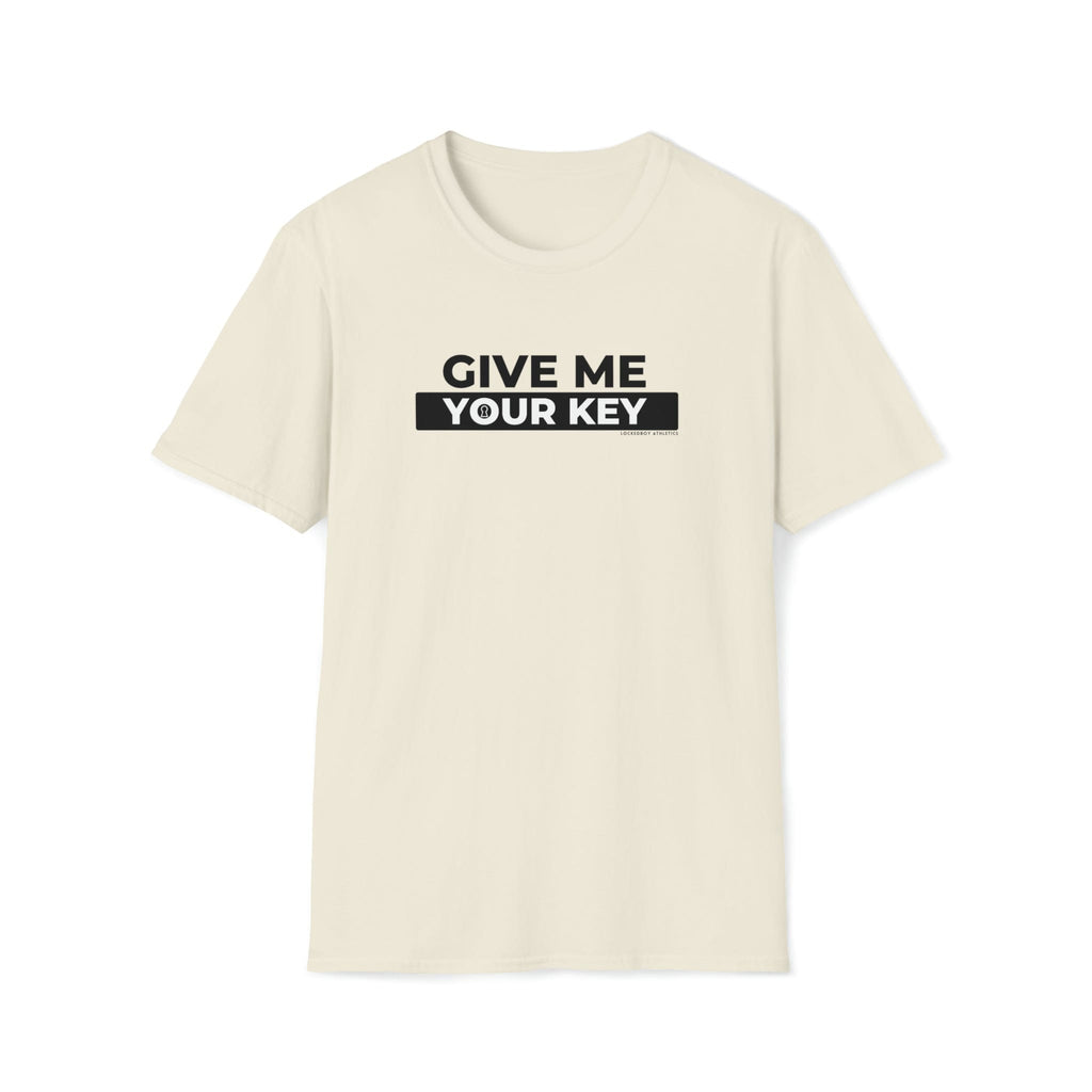 Give Me Your Key - Chastity Shirts by LockedBoy Athletics