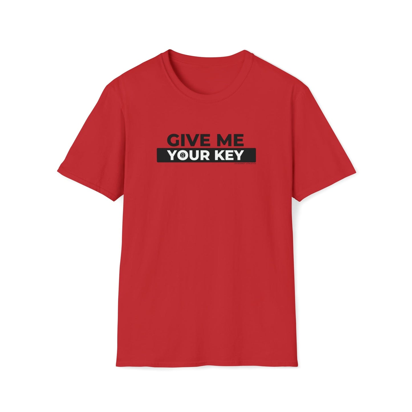 Give Me Your Key - Chastity Shirts by LockedBoy Athletics
