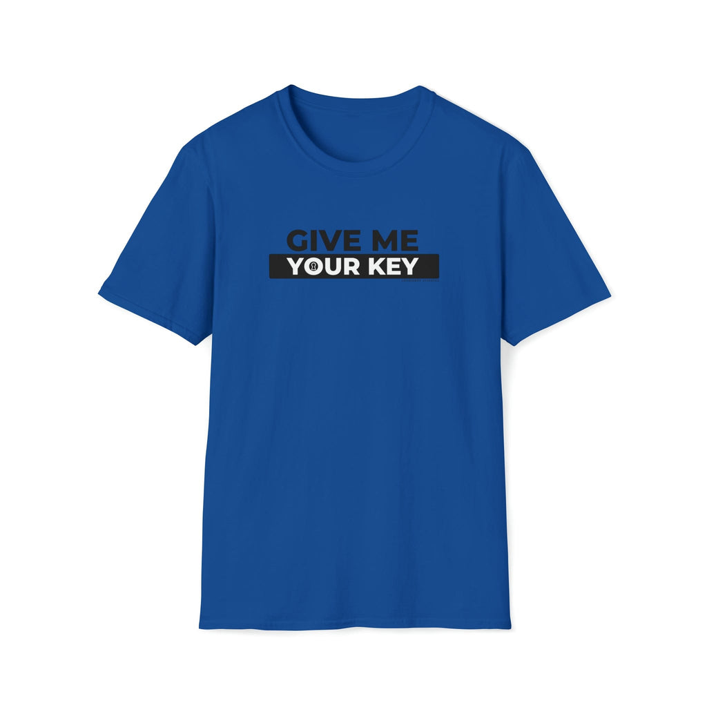Give Me Your Key - Chastity Shirts by LockedBoy Athletics