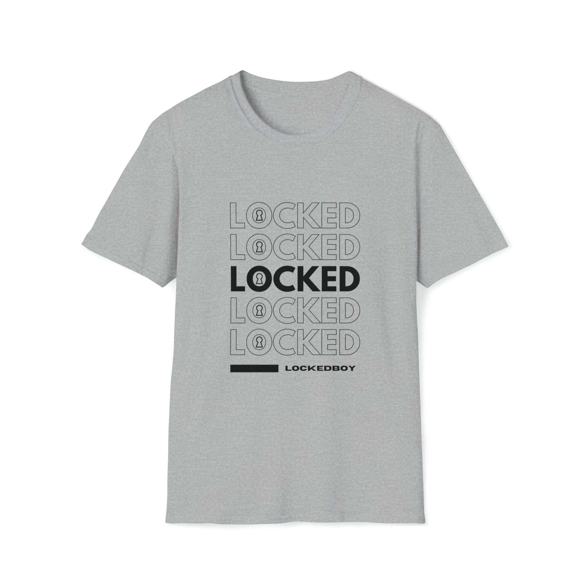 LOCKED Inspo (black text) - Chastity Shirts by LockedBoy Athletics