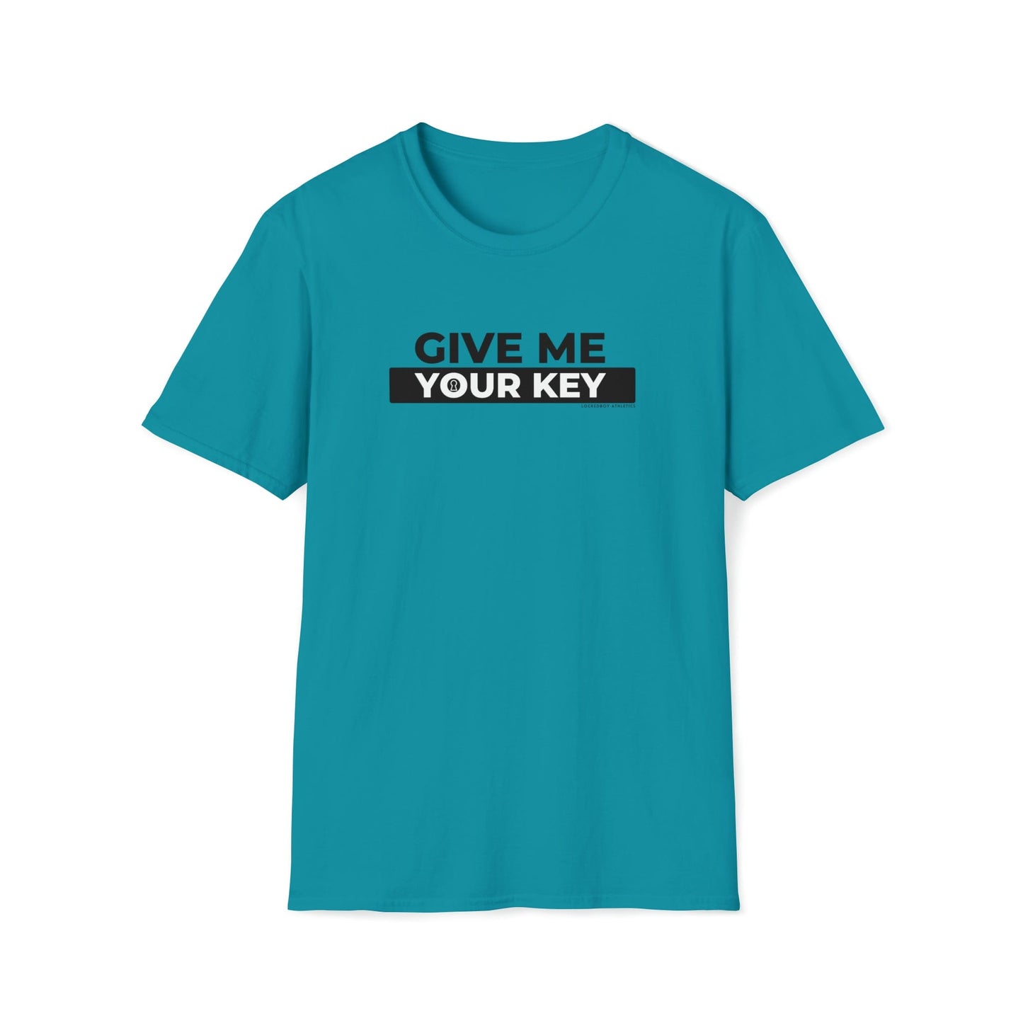 Give Me Your Key - Chastity Shirts by LockedBoy Athletics