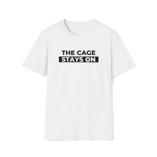 Cage Stays On - Lockedboy Athletics Chastity Tshirt