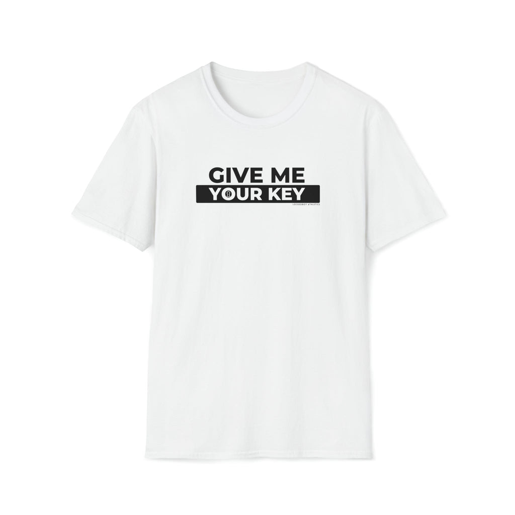 Give Me Your Key - Chastity Shirts by LockedBoy Athletics