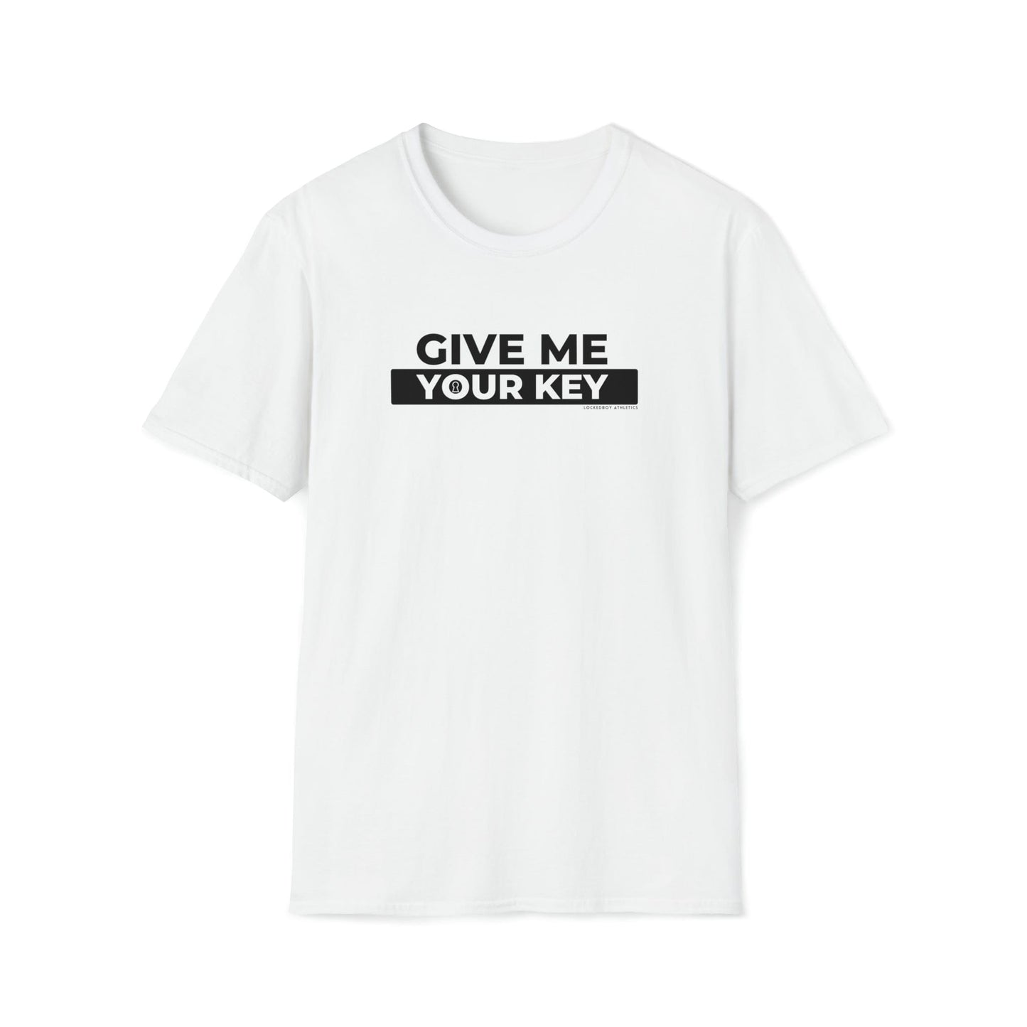 Give Me Your Key - Chastity Shirts by LockedBoy Athletics