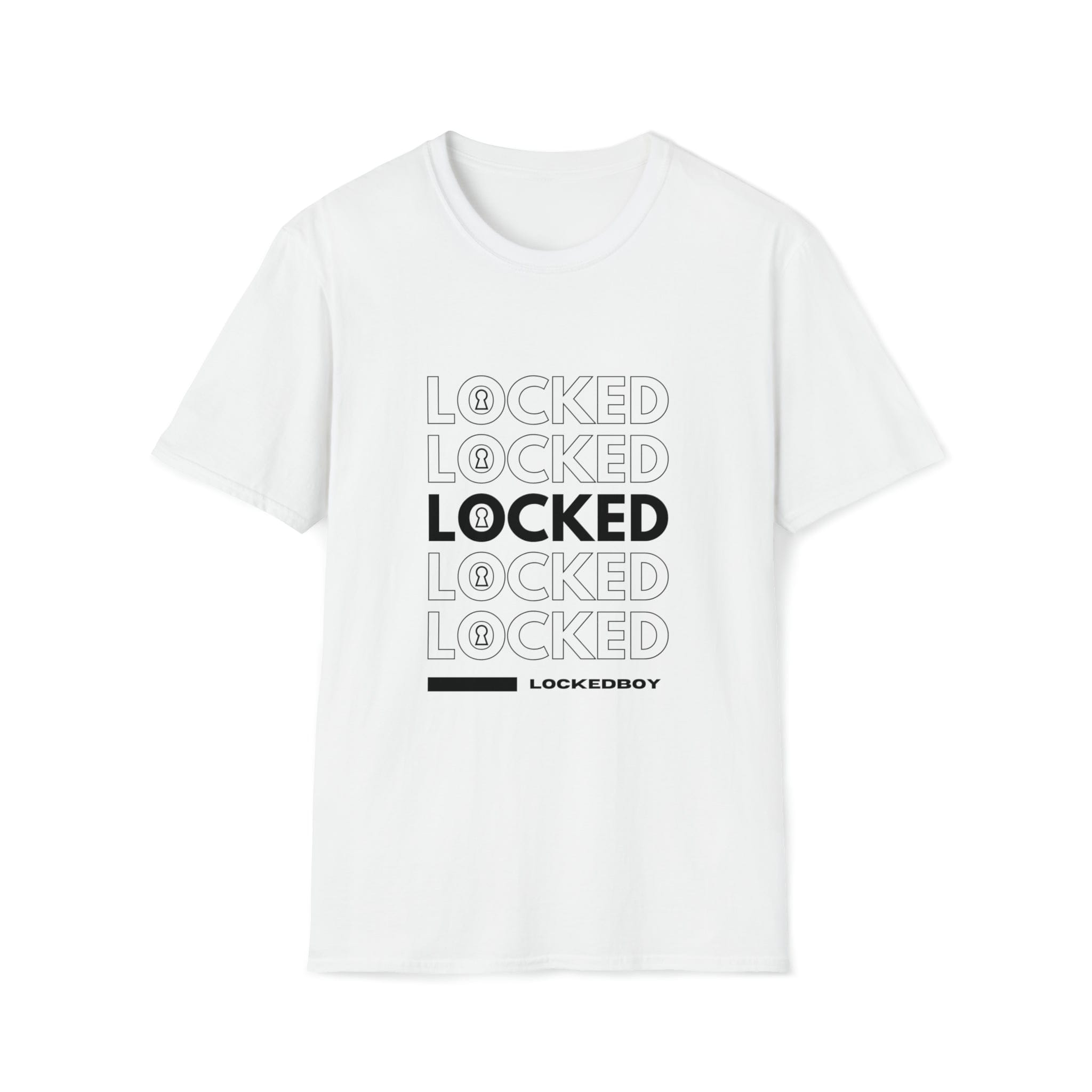 LOCKED Inspo (black text) - Chastity Shirts by LockedBoy Athletics