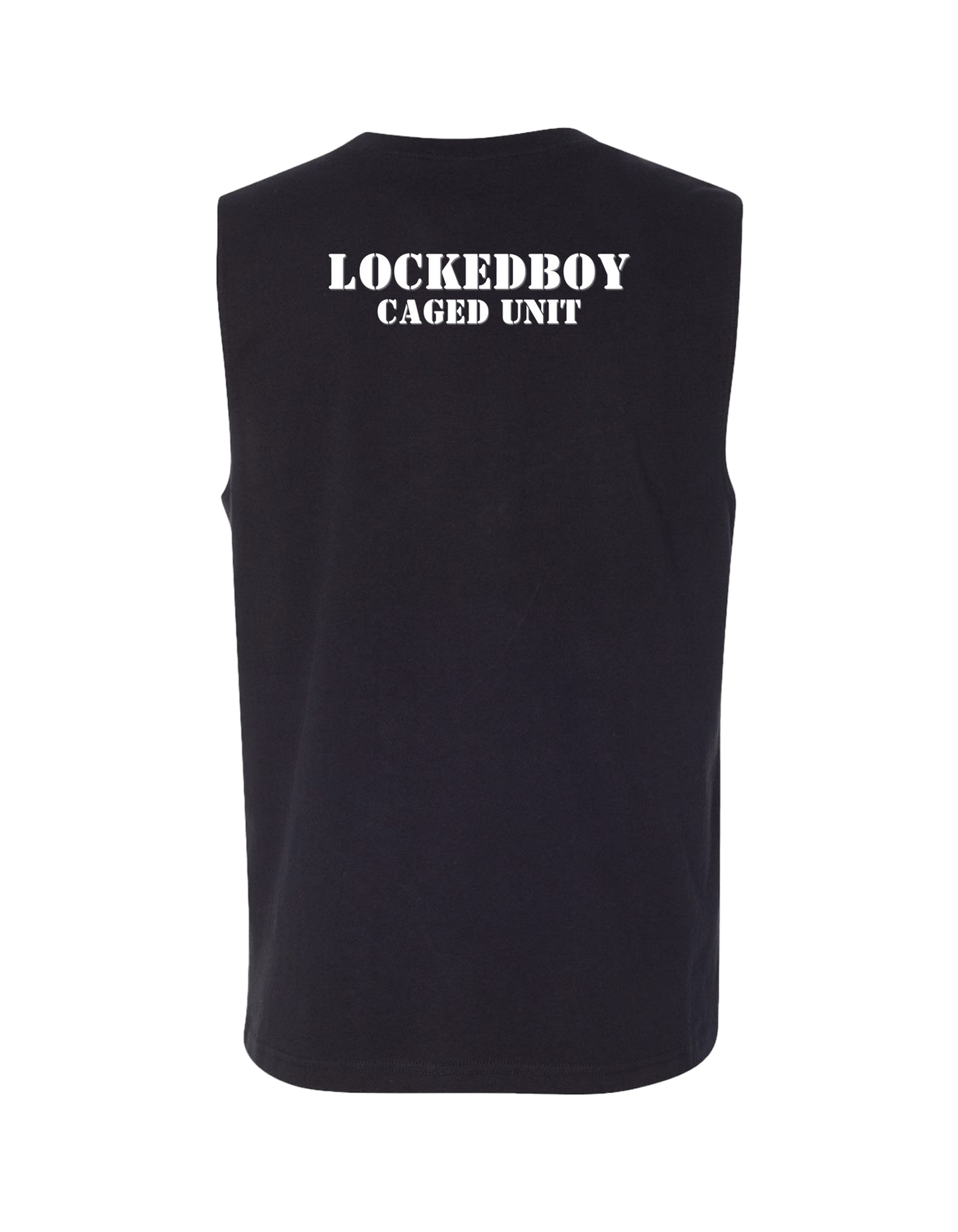Locktober Caged Unit Muscle Tank – Unisex Jersey Workout Tee for 31 Days of Discipline