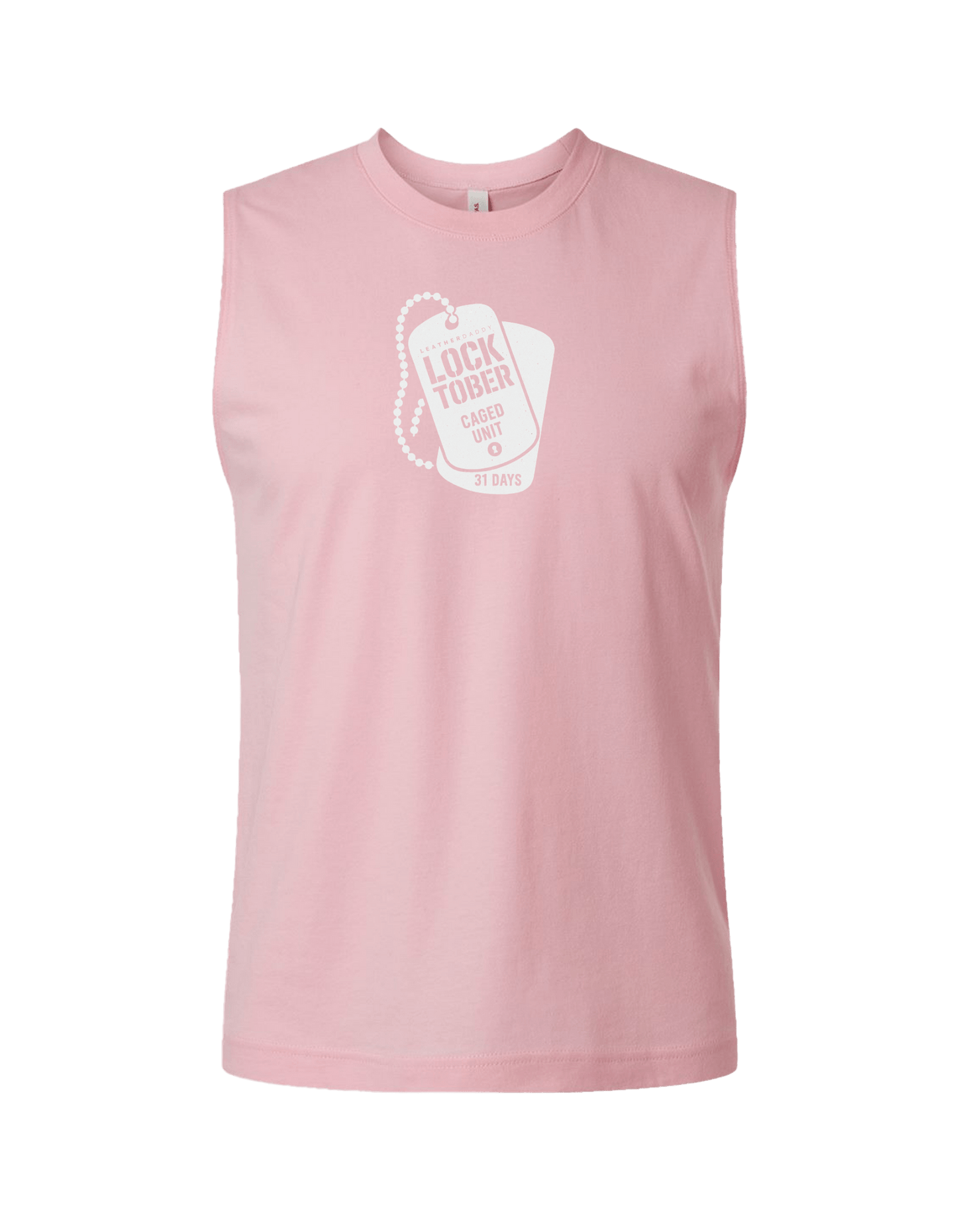 Locktober Caged Unit Muscle Tank – Unisex Jersey Workout Tee for 31 Days of Discipline