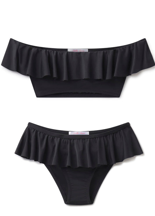 Black Ruffle Bikini for Girls