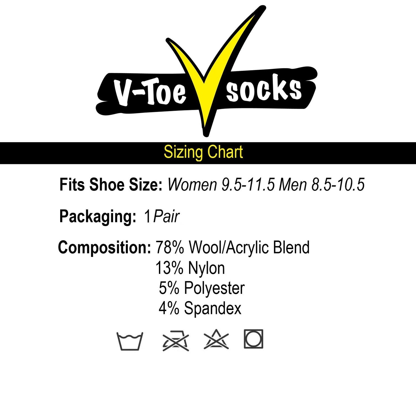 Black Wool Casual V-Toe Flip-Flop Tabi Big Toe Socks