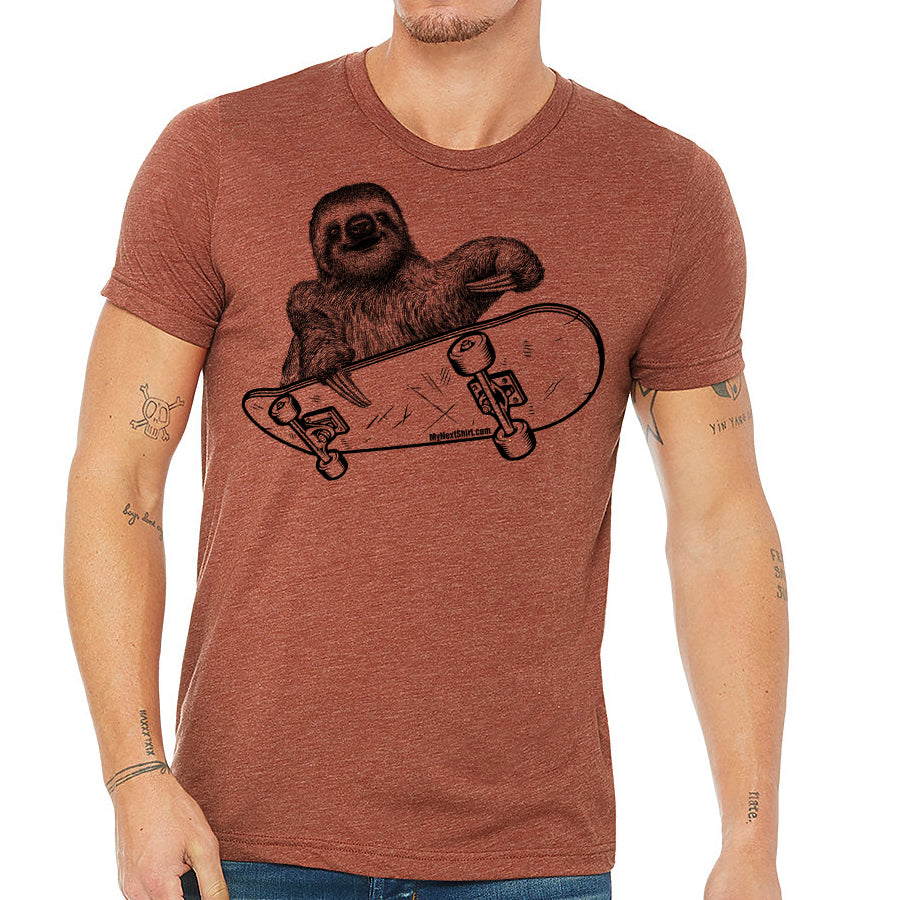 Sloth Riding A Skateboard