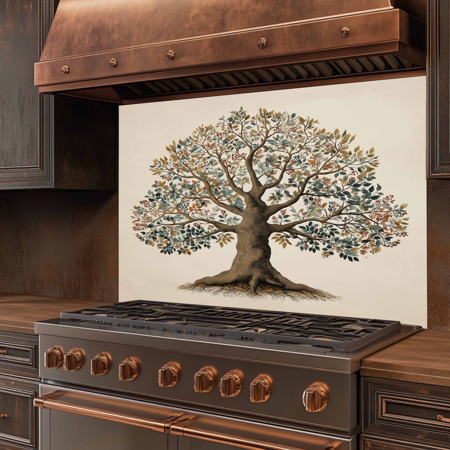 Botanic Whisper Glass Backsplash – Kitchen Backsplash Behind Stove