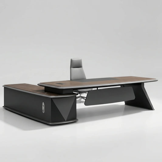 Alwin · Modern L-Shaped Executive Desk