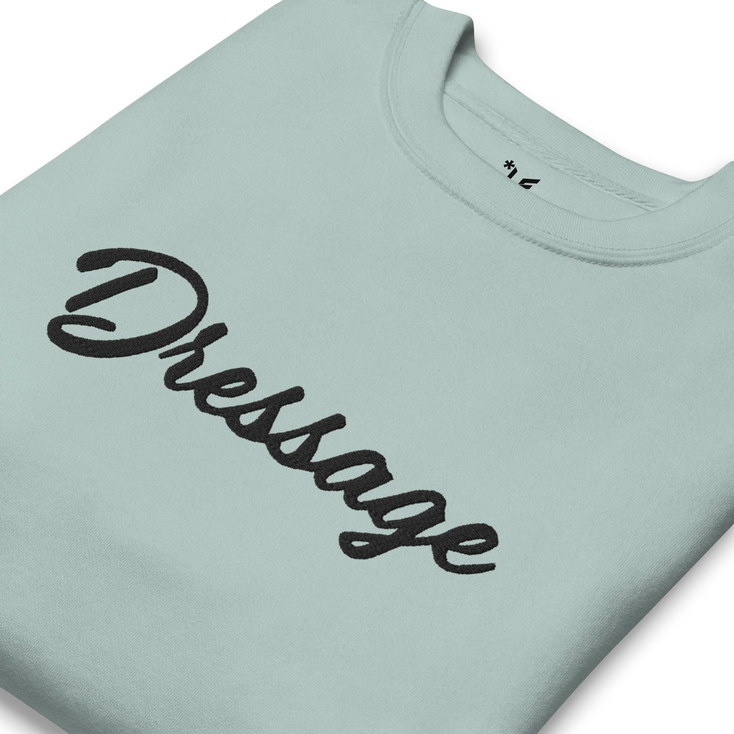 Unisex Premium Sweatshirt - Embroidered - Dressage (Lighter Hues)