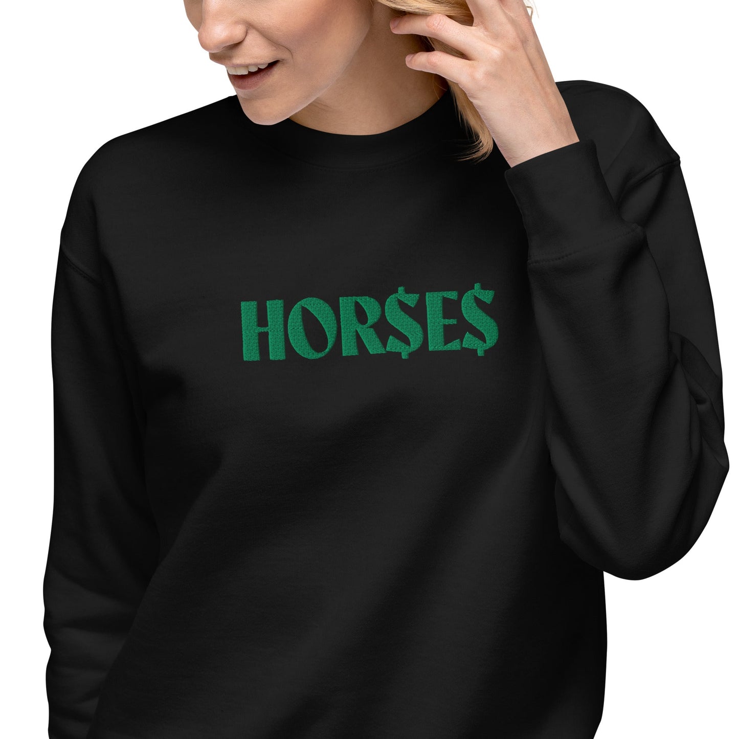 Unisex Premium Sweatshirt - Embroidered - HOR$E$