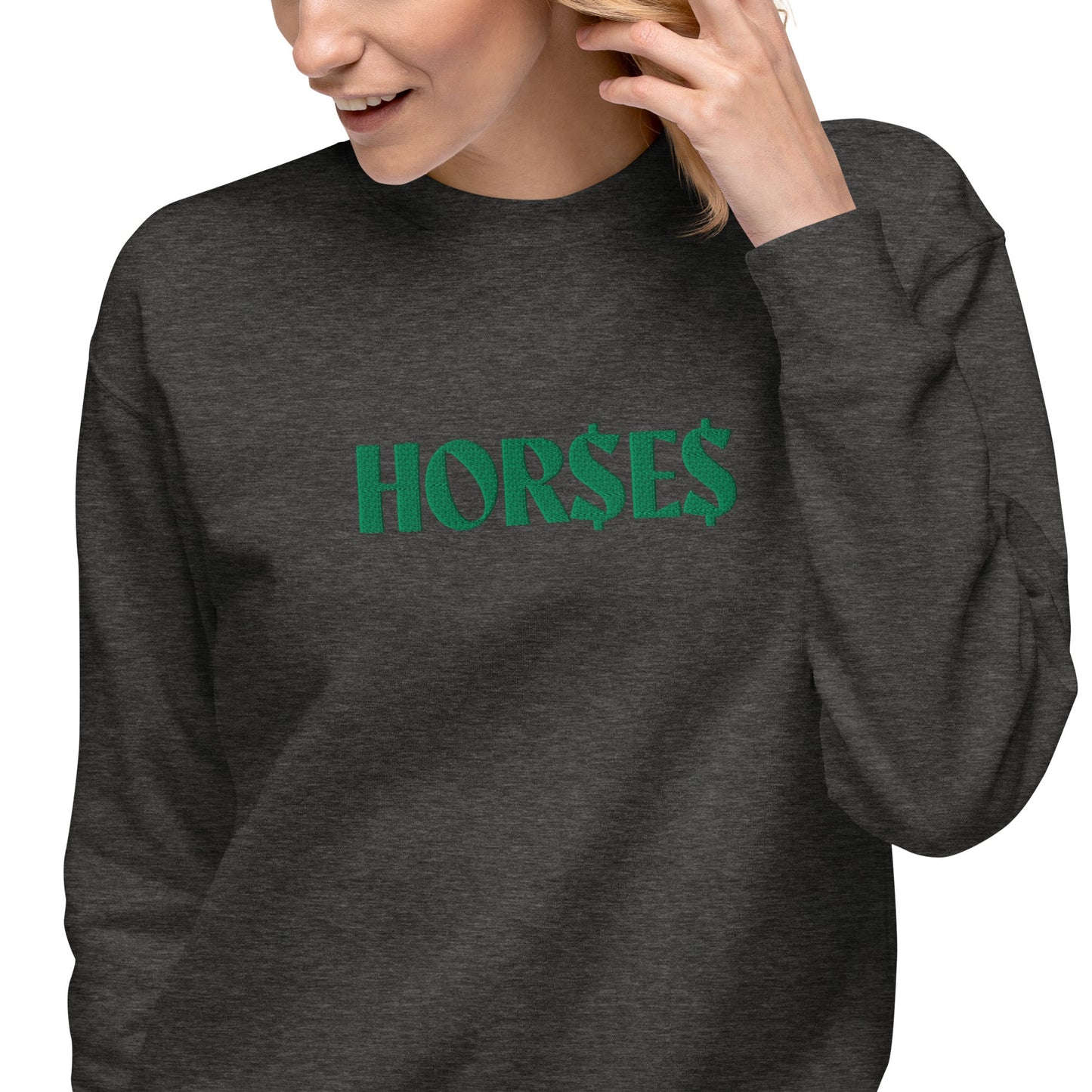 Unisex Premium Sweatshirt - Embroidered - HOR$E$