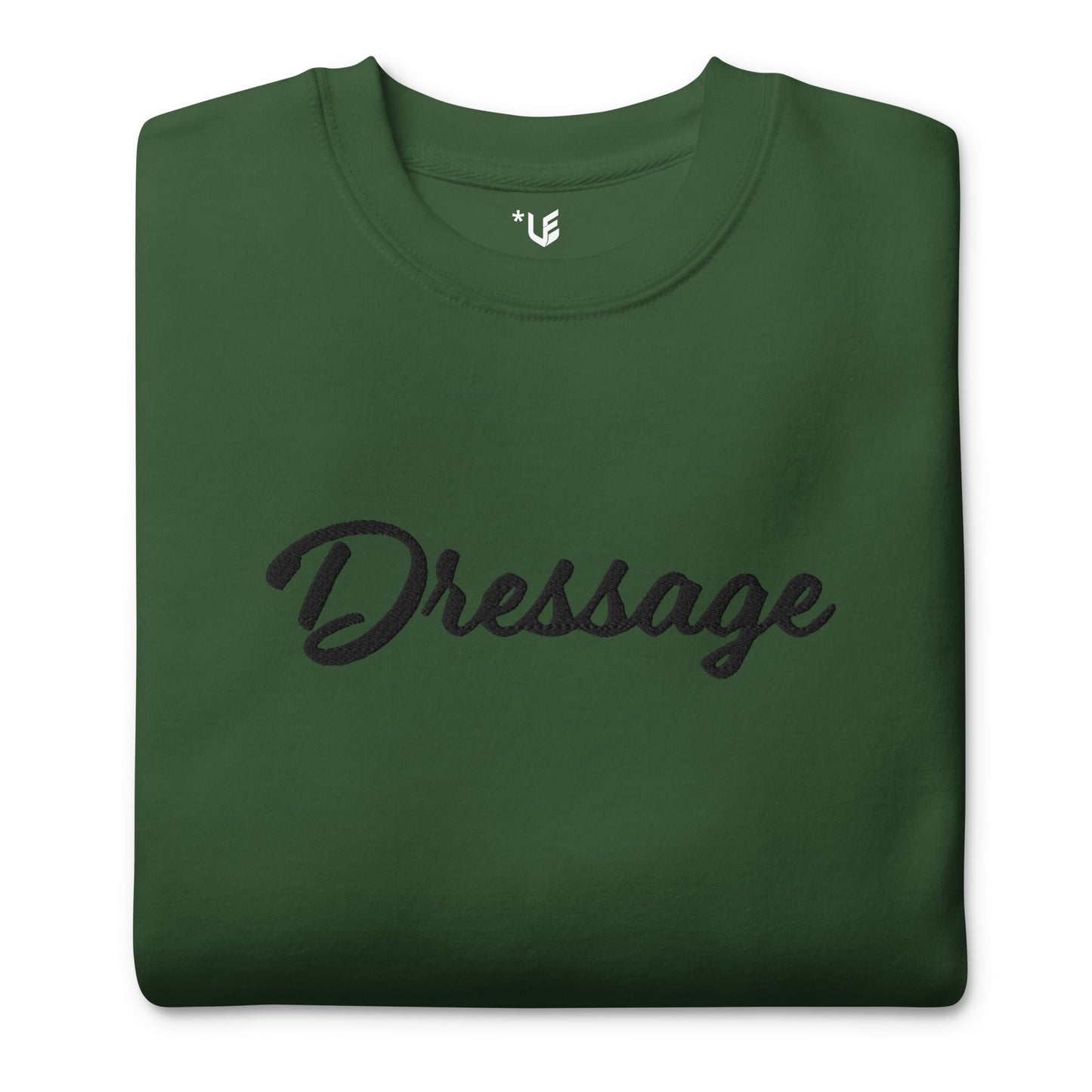 Unisex Premium Sweatshirt - Embroidered - Dressage (Darker Hues)