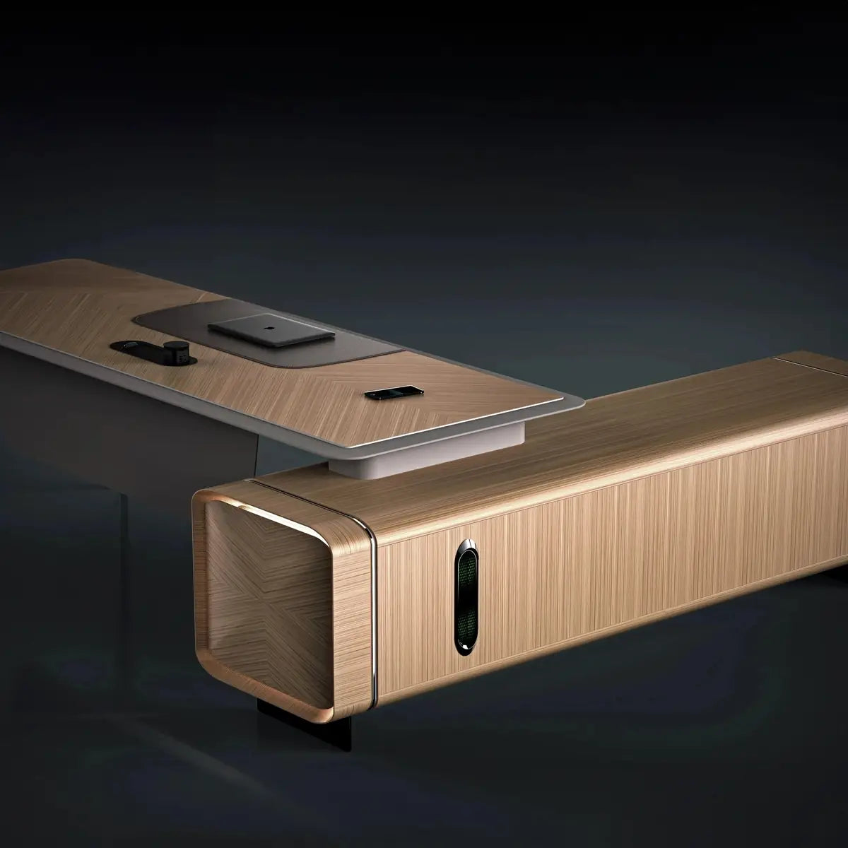 Symra · Modern L-Shaped Executive Desk