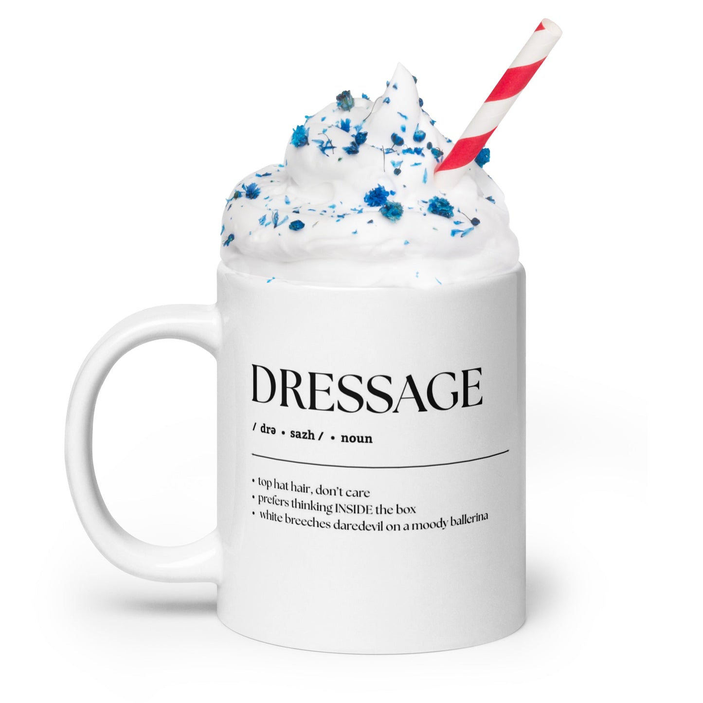 Jumbo White Glossy Mug - 20 oz. - Dressage