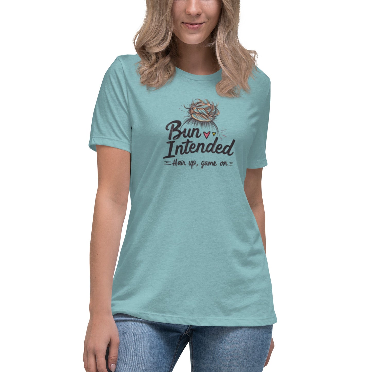 Power of Motion 26 Tshirt Capsule - Bun Intended - Hair Up Game On Women's T-Shirt