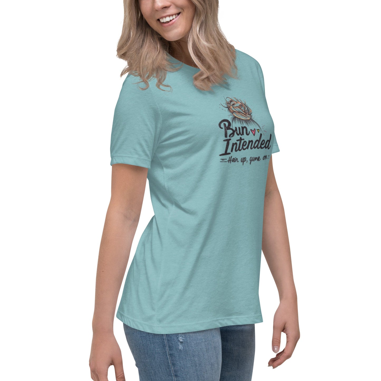 Power of Motion 26 Tshirt Capsule - Bun Intended - Hair Up Game On Women's T-Shirt