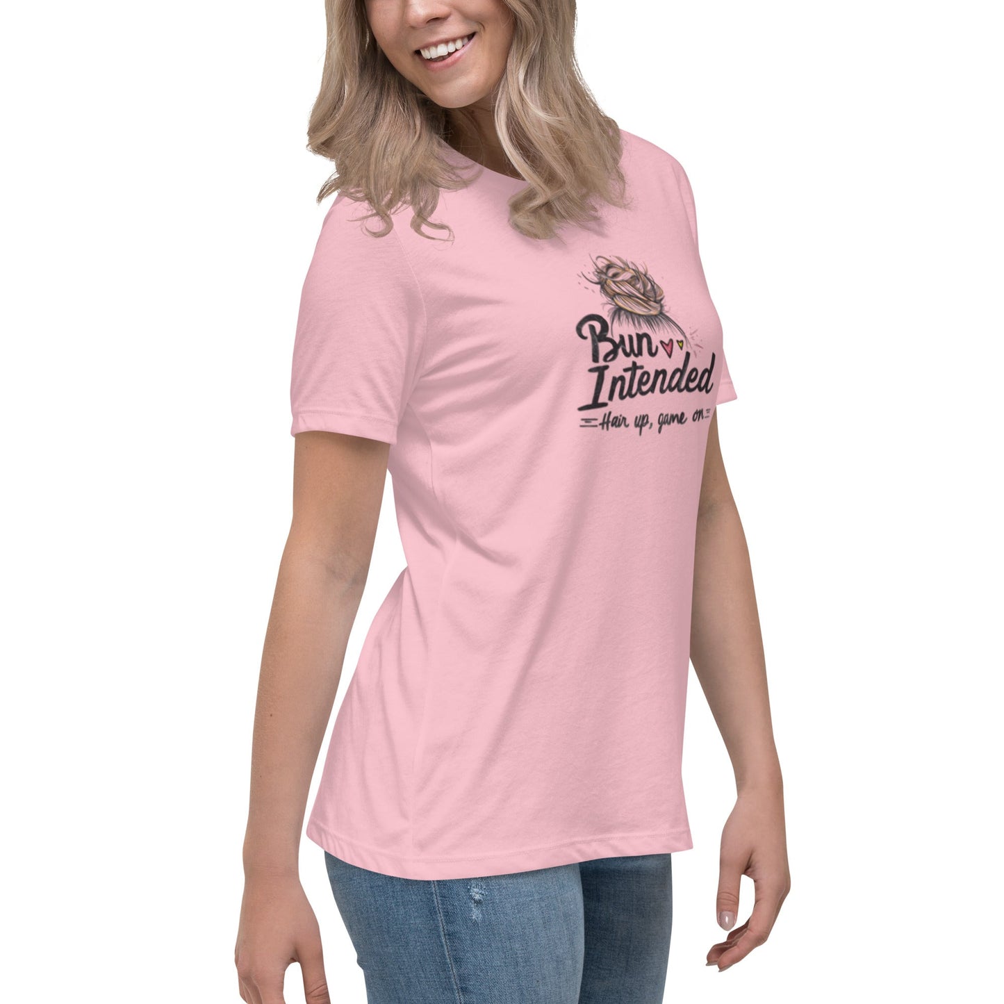 Power of Motion 26 Tshirt Capsule - Bun Intended - Hair Up Game On Women's T-Shirt