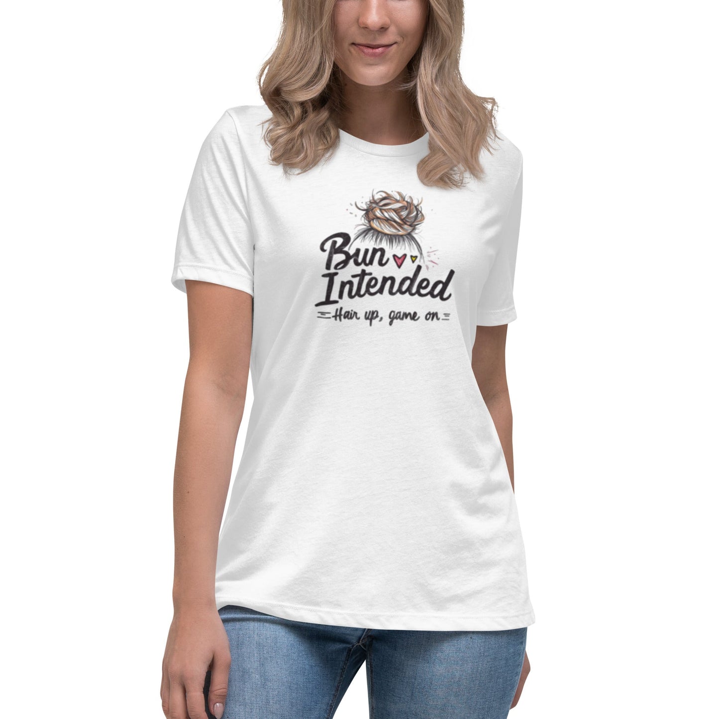 Power of Motion 26 Tshirt Capsule - Bun Intended - Hair Up Game On Women's T-Shirt