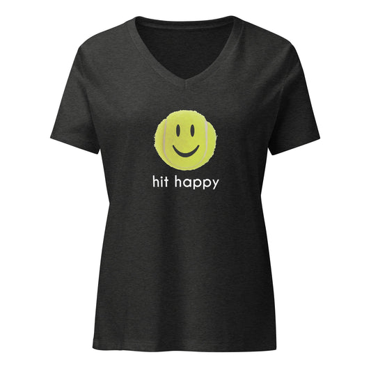 Hit Happy Women’s Relaxed V-Neck T-Shirt