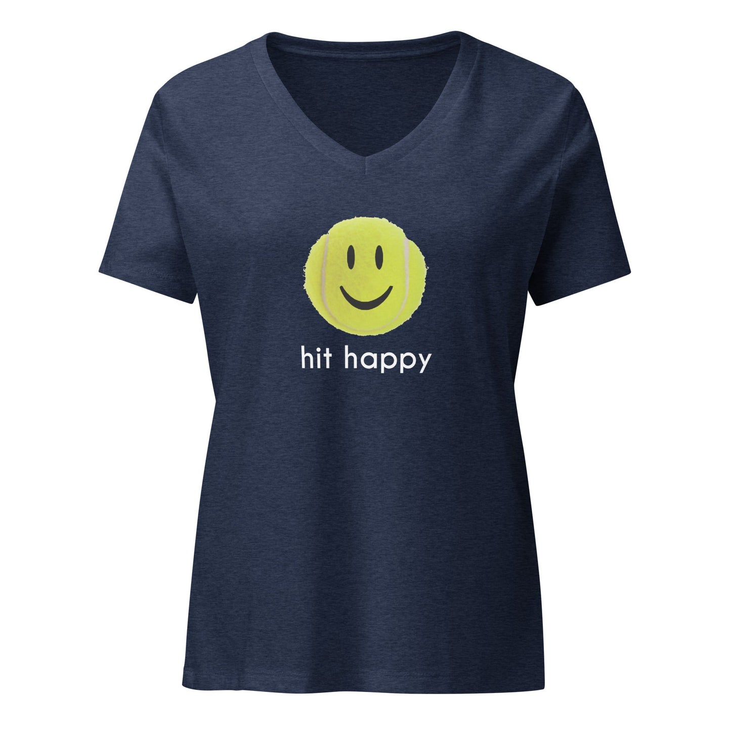 Hit Happy Women’s Relaxed V-Neck T-Shirt