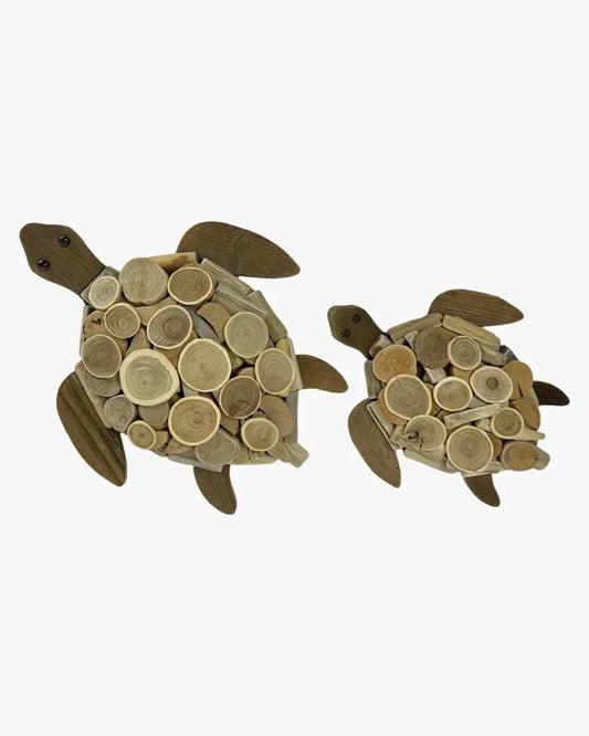 Wooden Sea Turtle Wall Art
